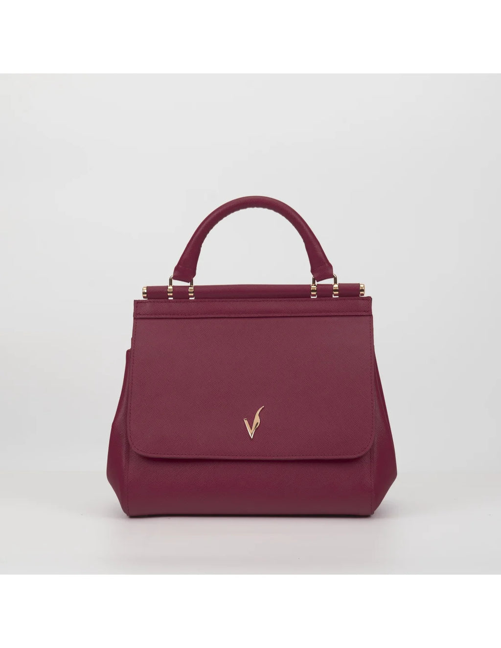 Geanta din piele naturala pentru dama, DOLCE, rosu