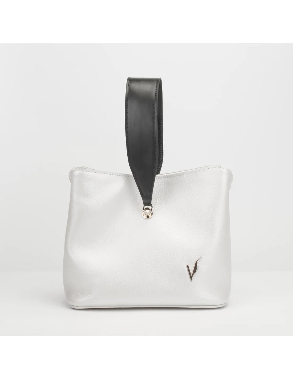 Geanta din piele naturala pentru dama MEDEEA, alb