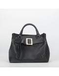 Geanta din piele naturala, pentru dama, TAISA, negru