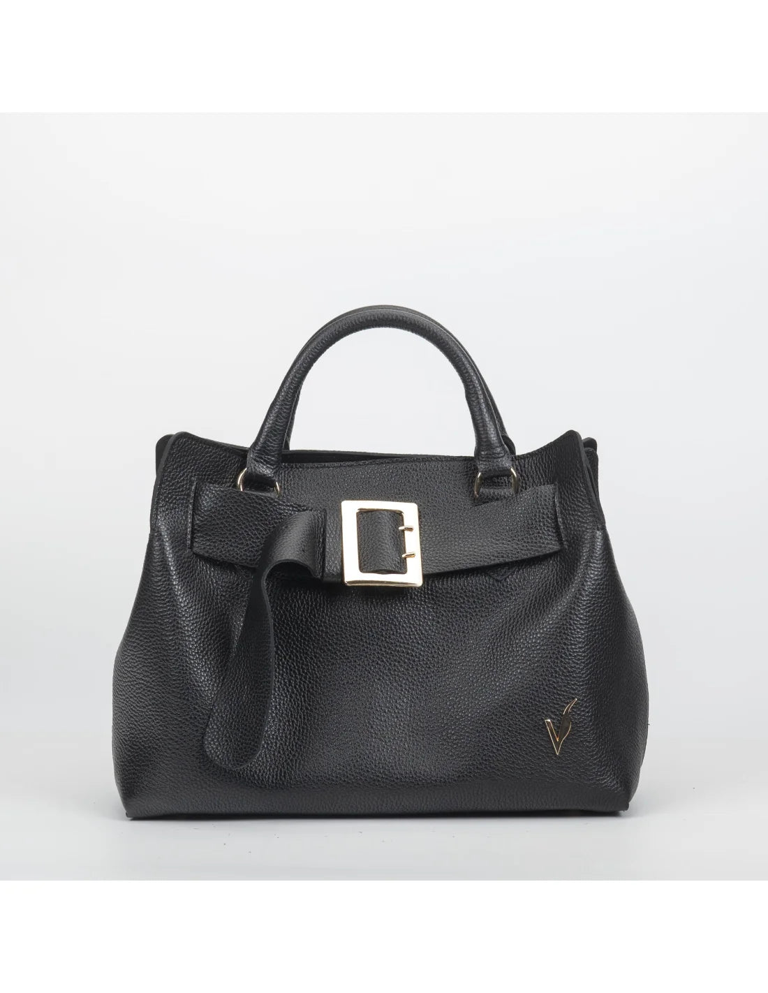 Geanta din piele naturala, pentru dama, TAISA, negru