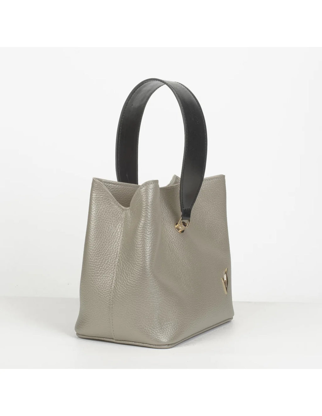 Geanta din piele naturala pentru dama MEDEEA, auriu delicat