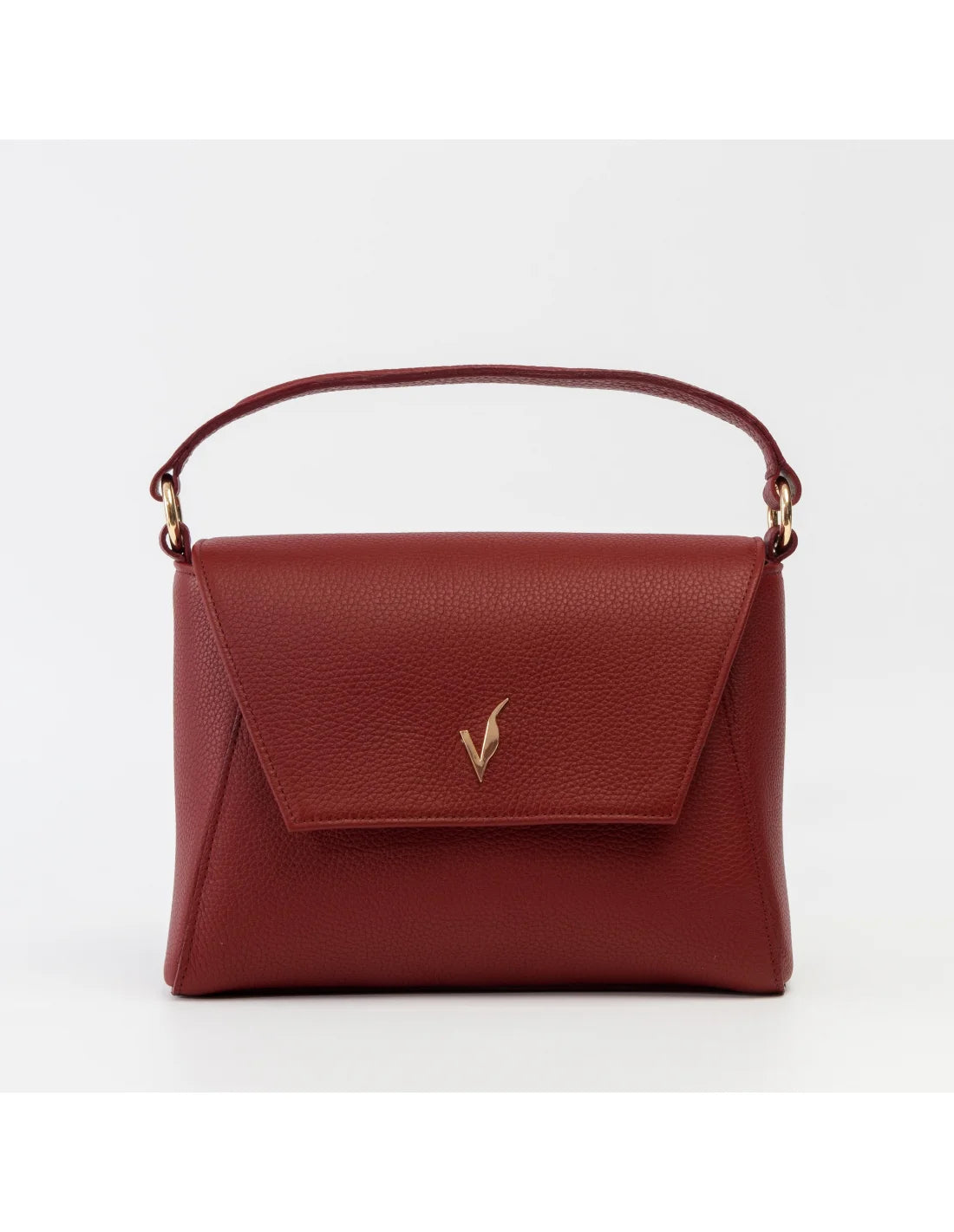 Geanta din piele naturala pentru dama ADA visiniu