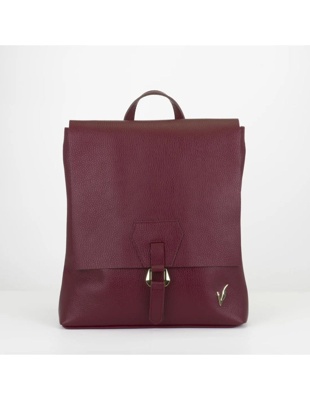 Rucsac din piele naturala pentru dama ATHENA cireasa coapta