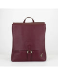 Rucsac din piele naturala pentru dama ATHENA cireasa coapta