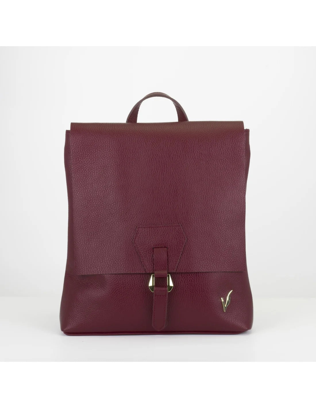 Rucsac din piele naturala pentru dama ATHENA cireasa coapta