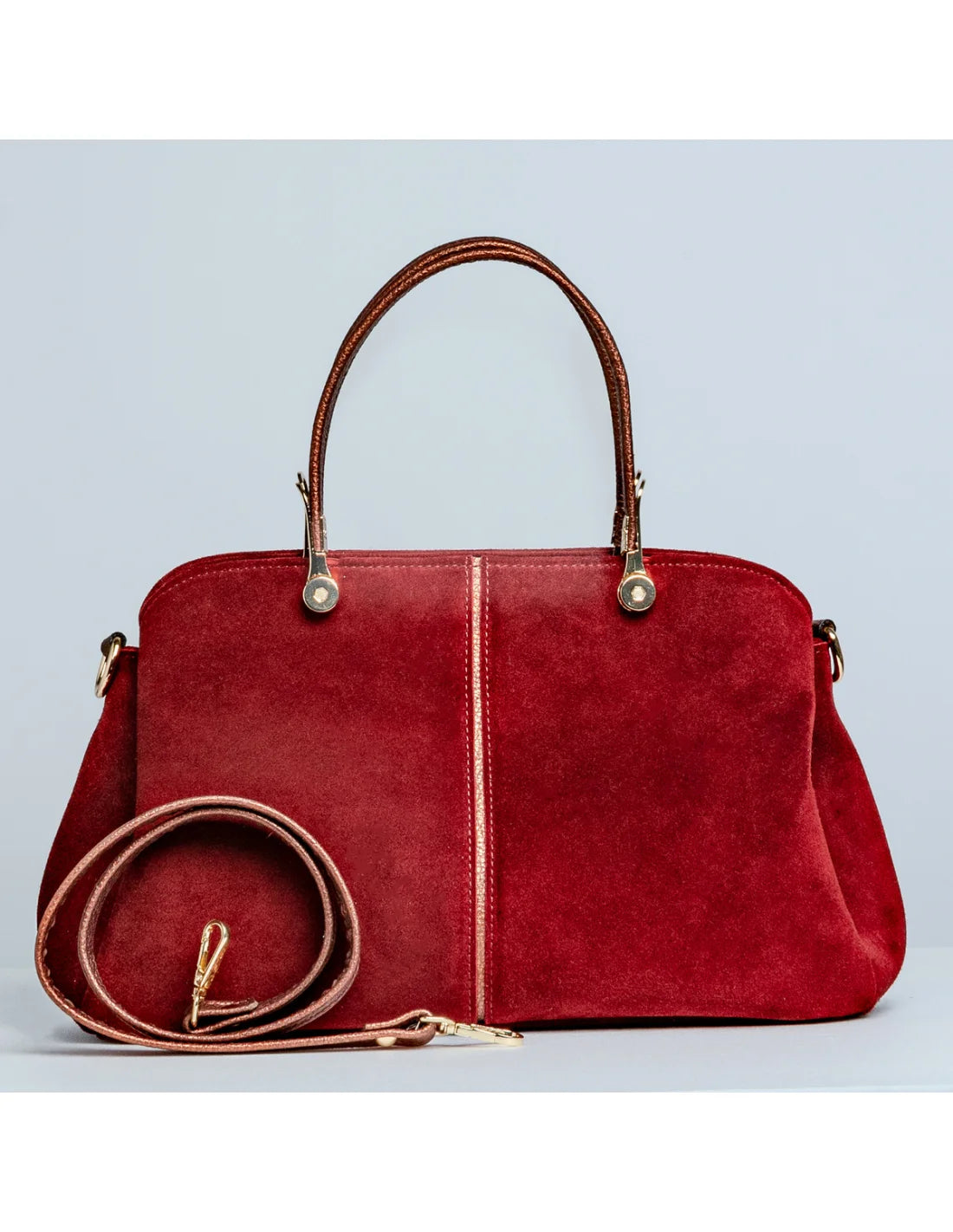 Geanta din piele naturala pentru dama IRINA rosu