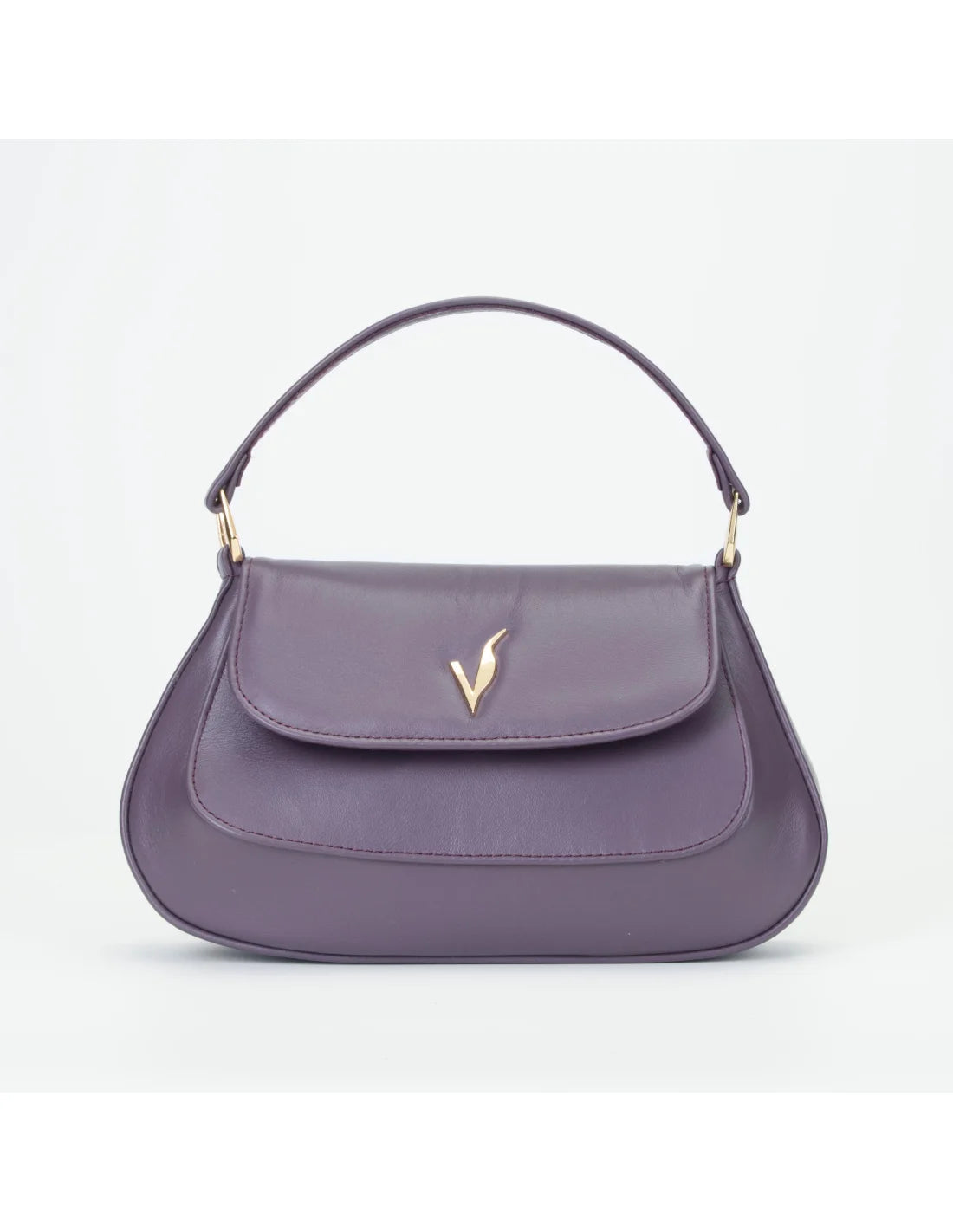 Geanta de mana/ crossbody, din piele naturala, mini SiSi, ametist