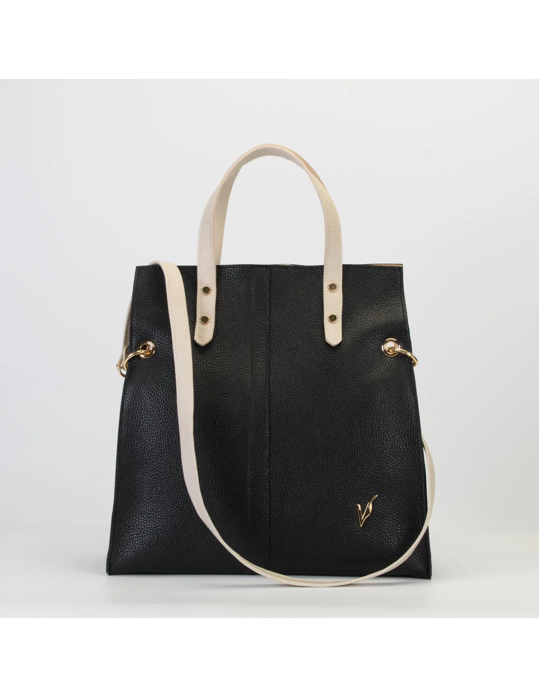 Geanta din piele naturala, pentru dama, AGHATA, negru