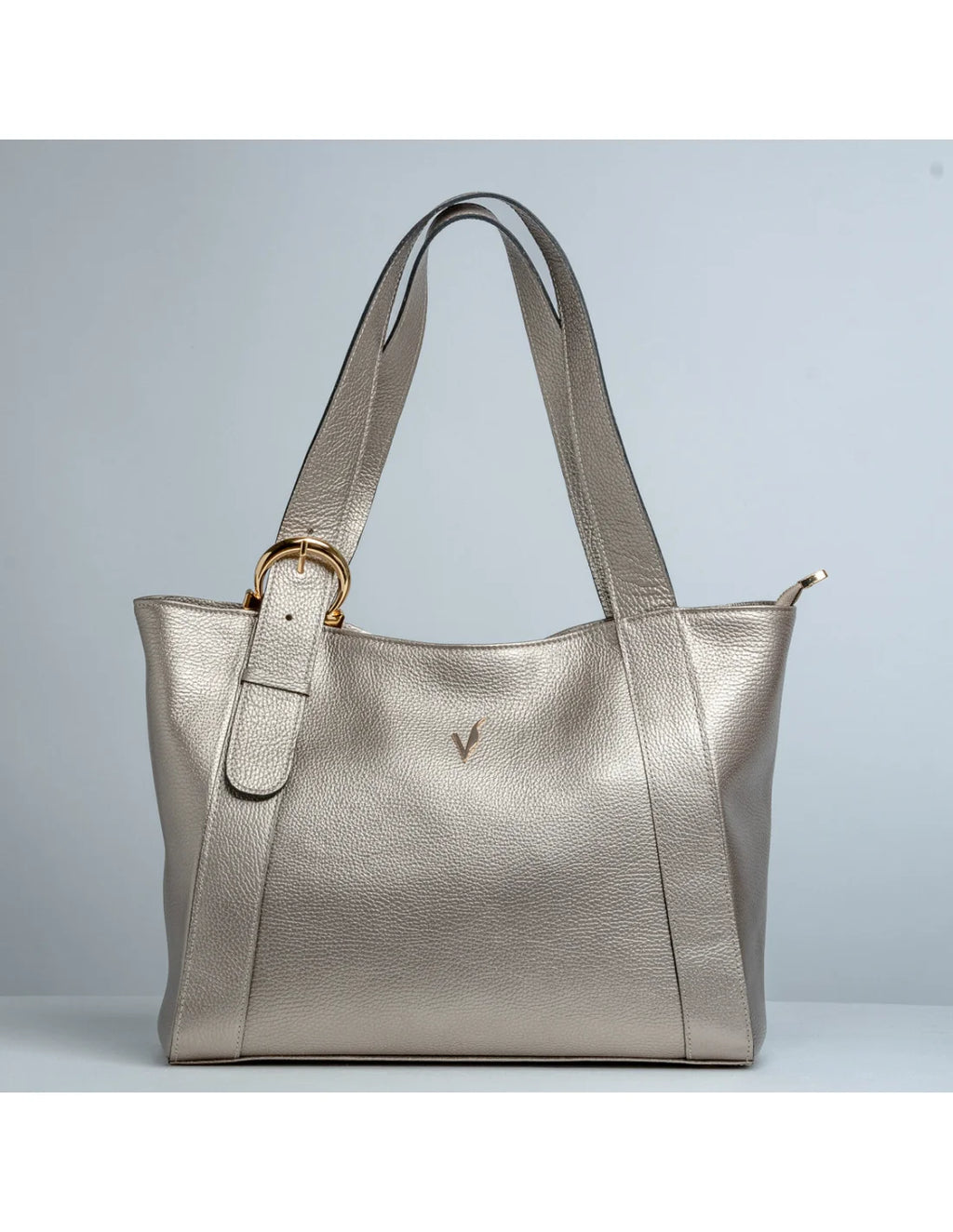 Geanta din piele naturala pentru dama ZARITA auriu