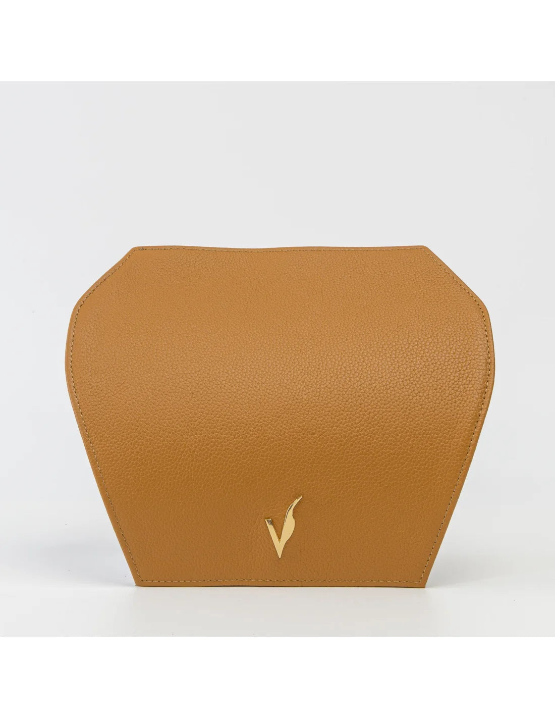 Capac din piele naturala pentru geanta de dama ADA camel