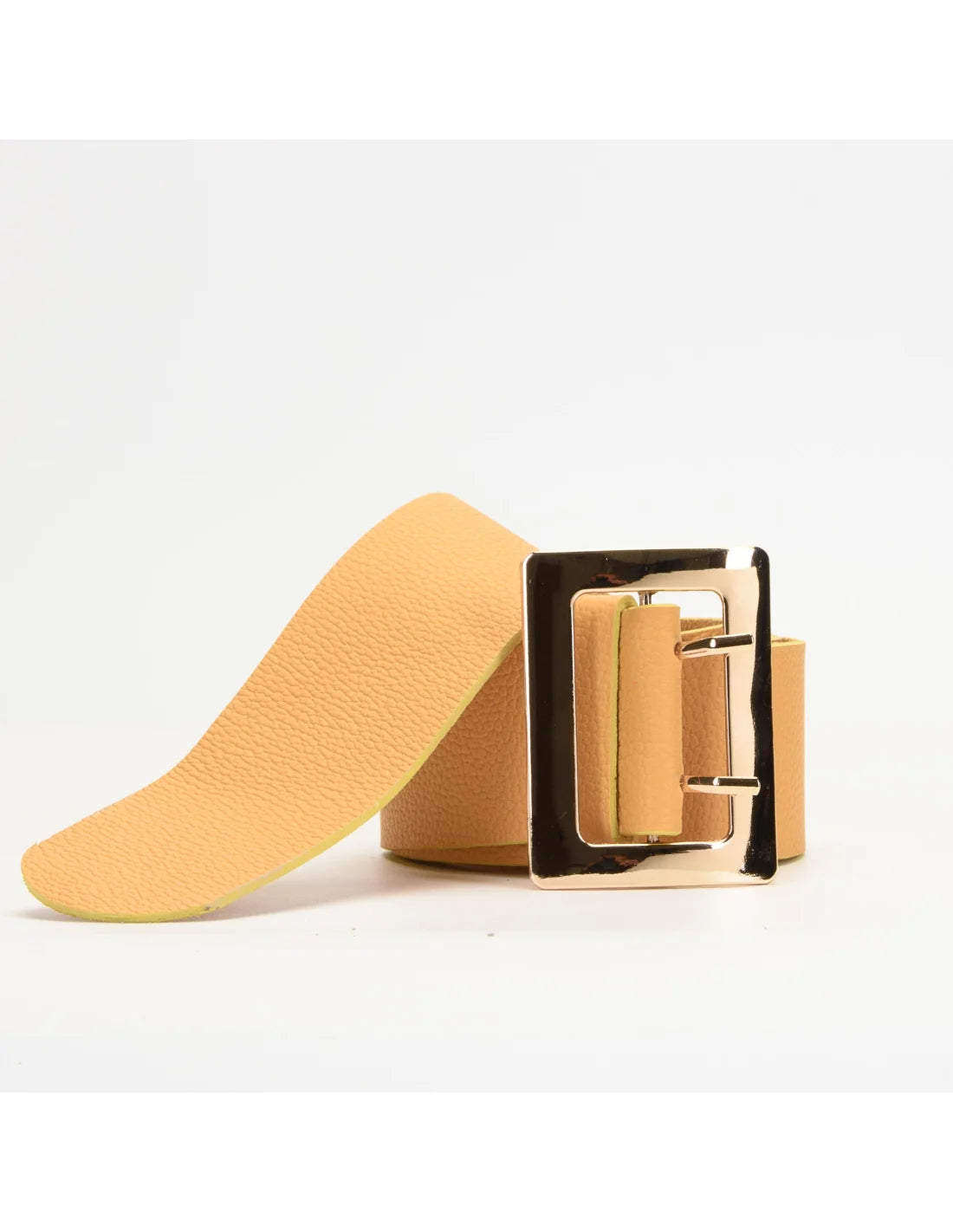 Curea din piele naturala pentru geanta de dama TAISA, galben