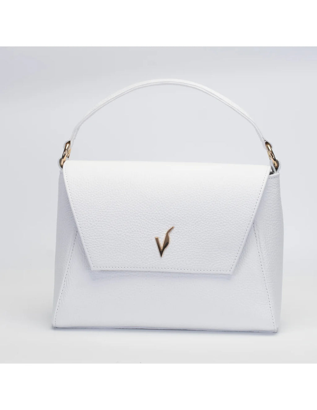 Geanta din piele naturala pentru dama ADA alb