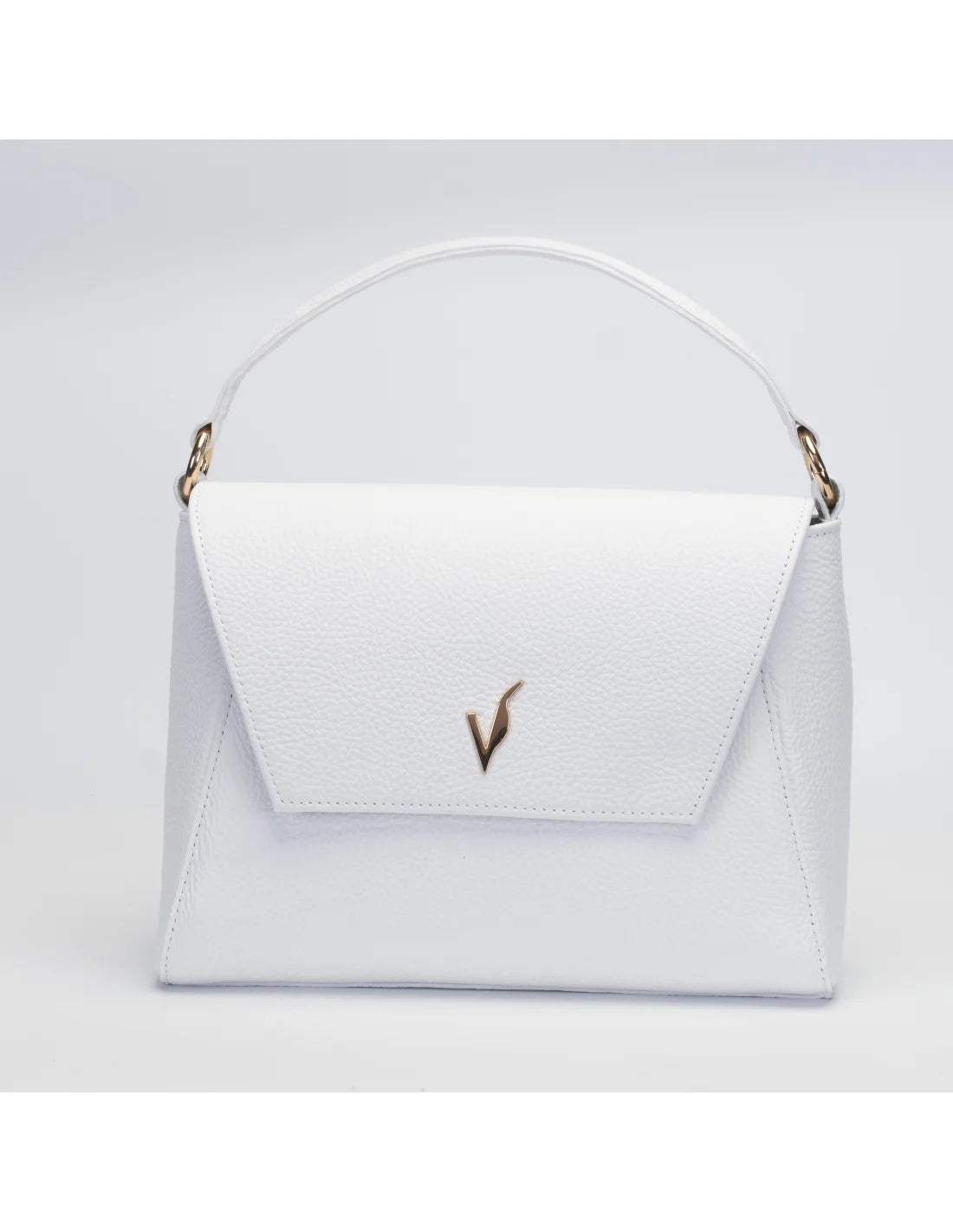 Geanta din piele naturala pentru dama ADA alb