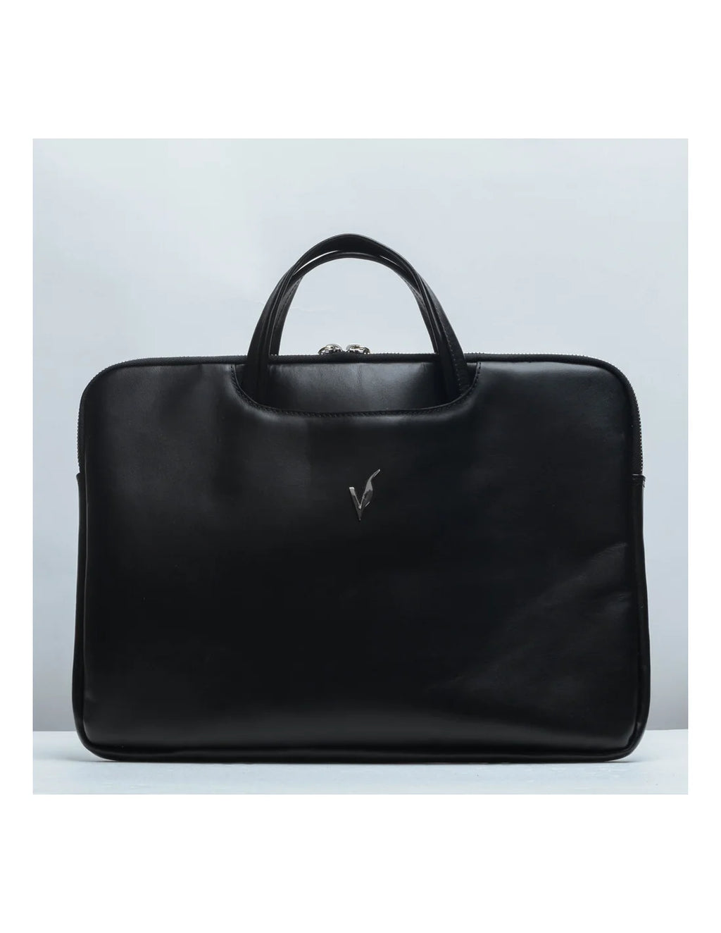 Geanta de laptop pentru femei , servieta, din piele naturala, negru