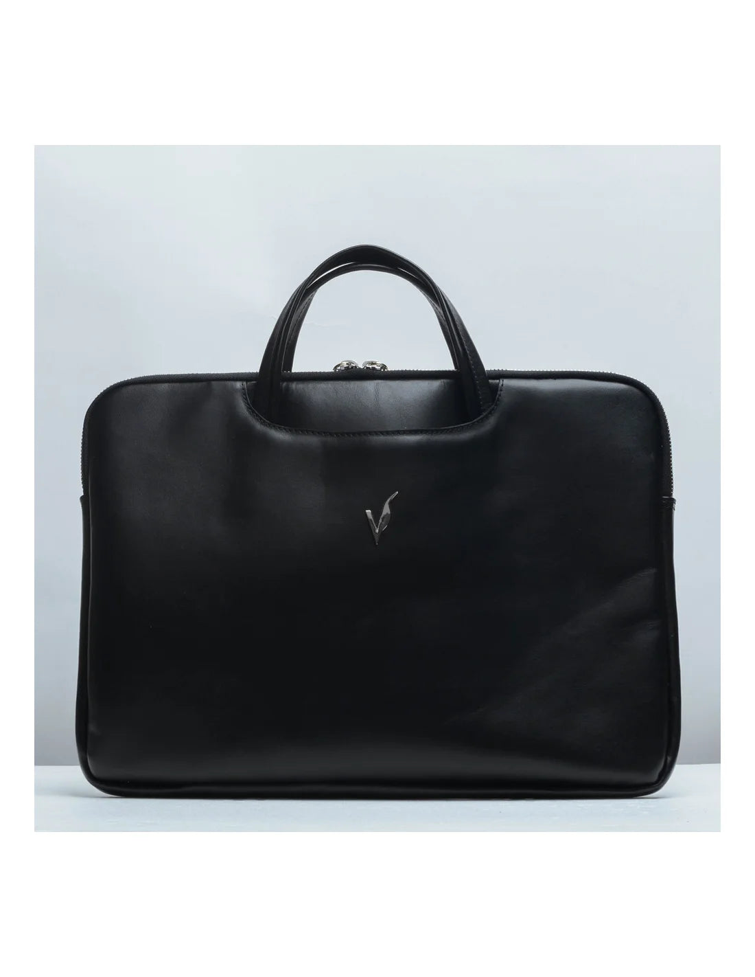 Geanta de laptop pentru femei , servieta, din piele naturala, negru