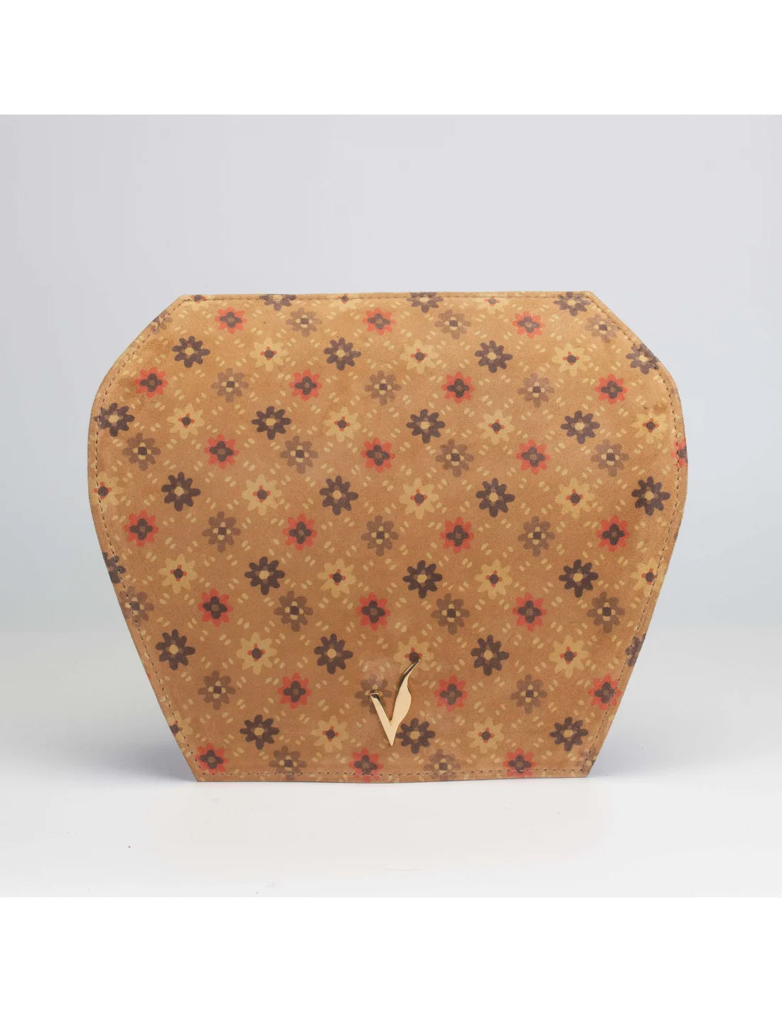 Capac din piele naturala pentru geanta de dama ADA camel caramiziu