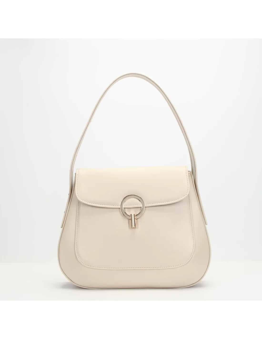 Geanta de umar din piele naturala, SiSi, crem