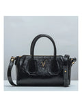 Geanta crossbody din piele naturala, Mini-IOANA, negru