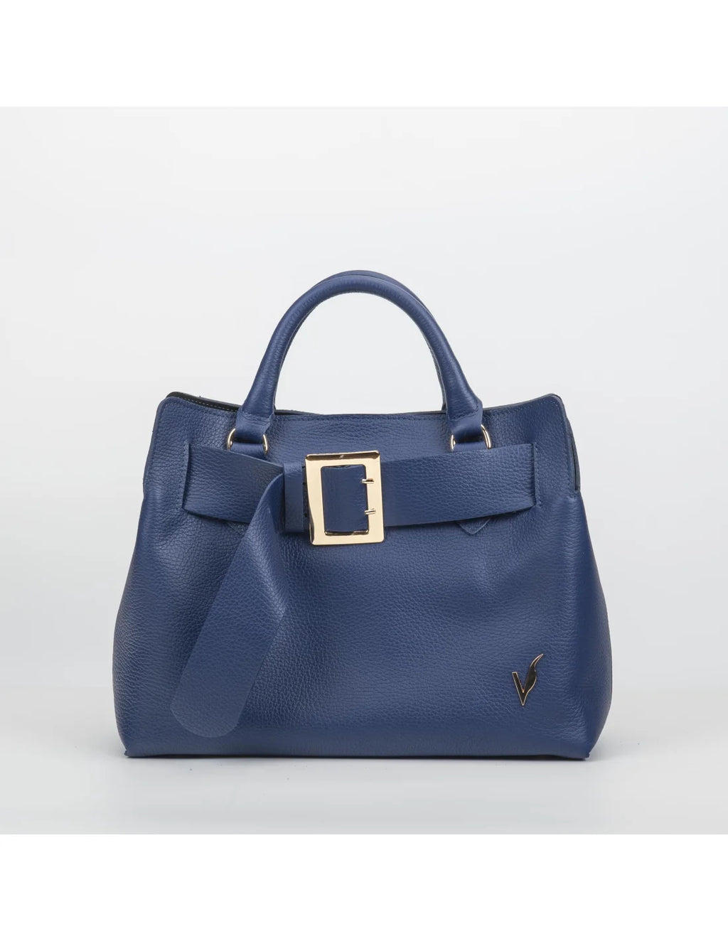 Geanta din piele naturala, pentru dama, TAISA, bleumarin