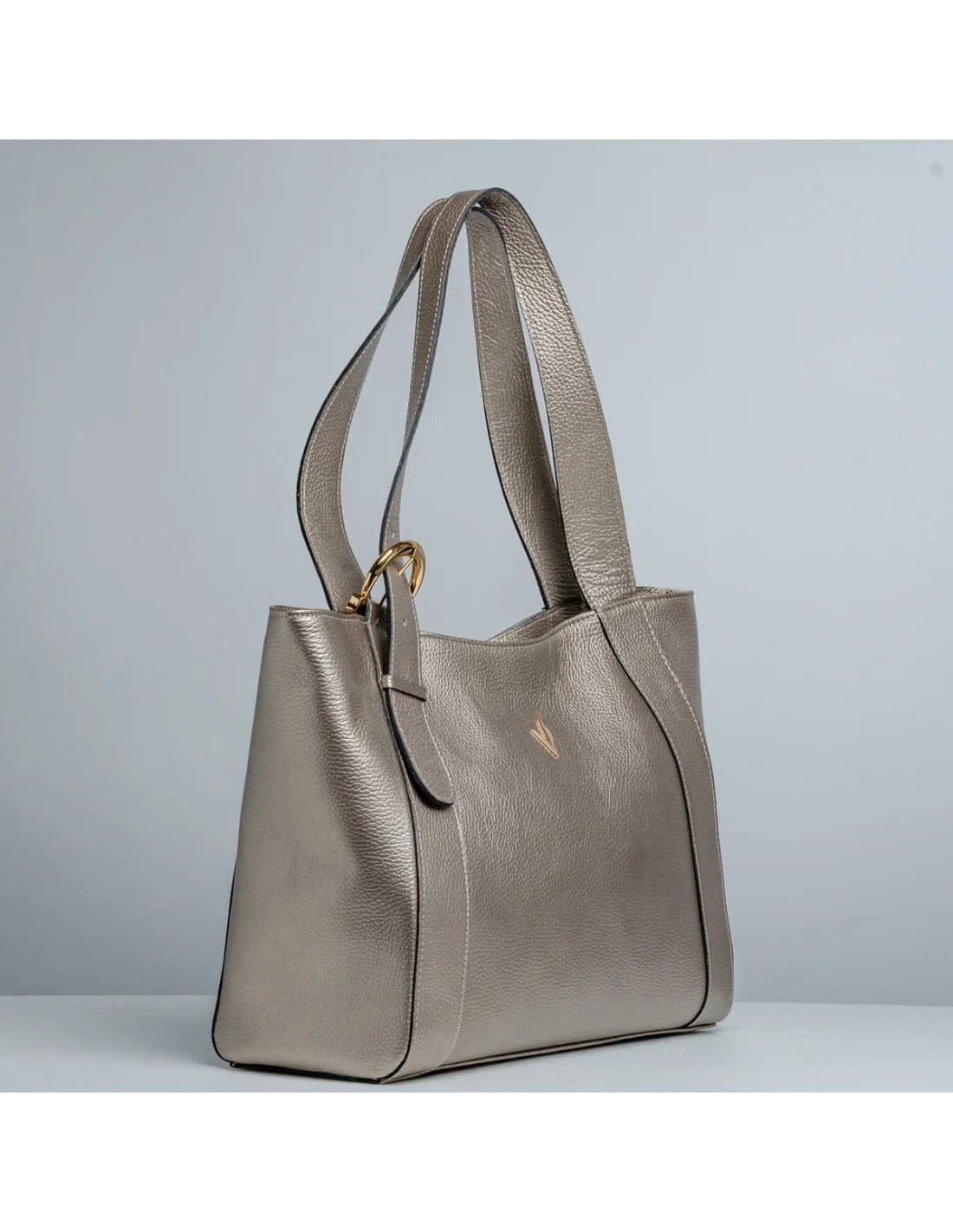 Geanta din piele naturala pentru dama ZARITA auriu