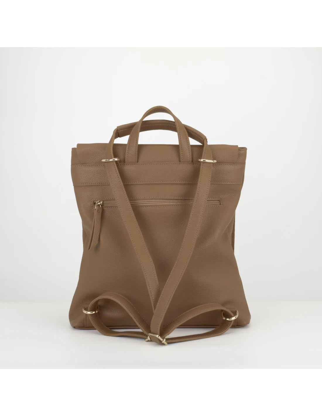 Rucsac din piele naturala pentru dama ATHENA camel