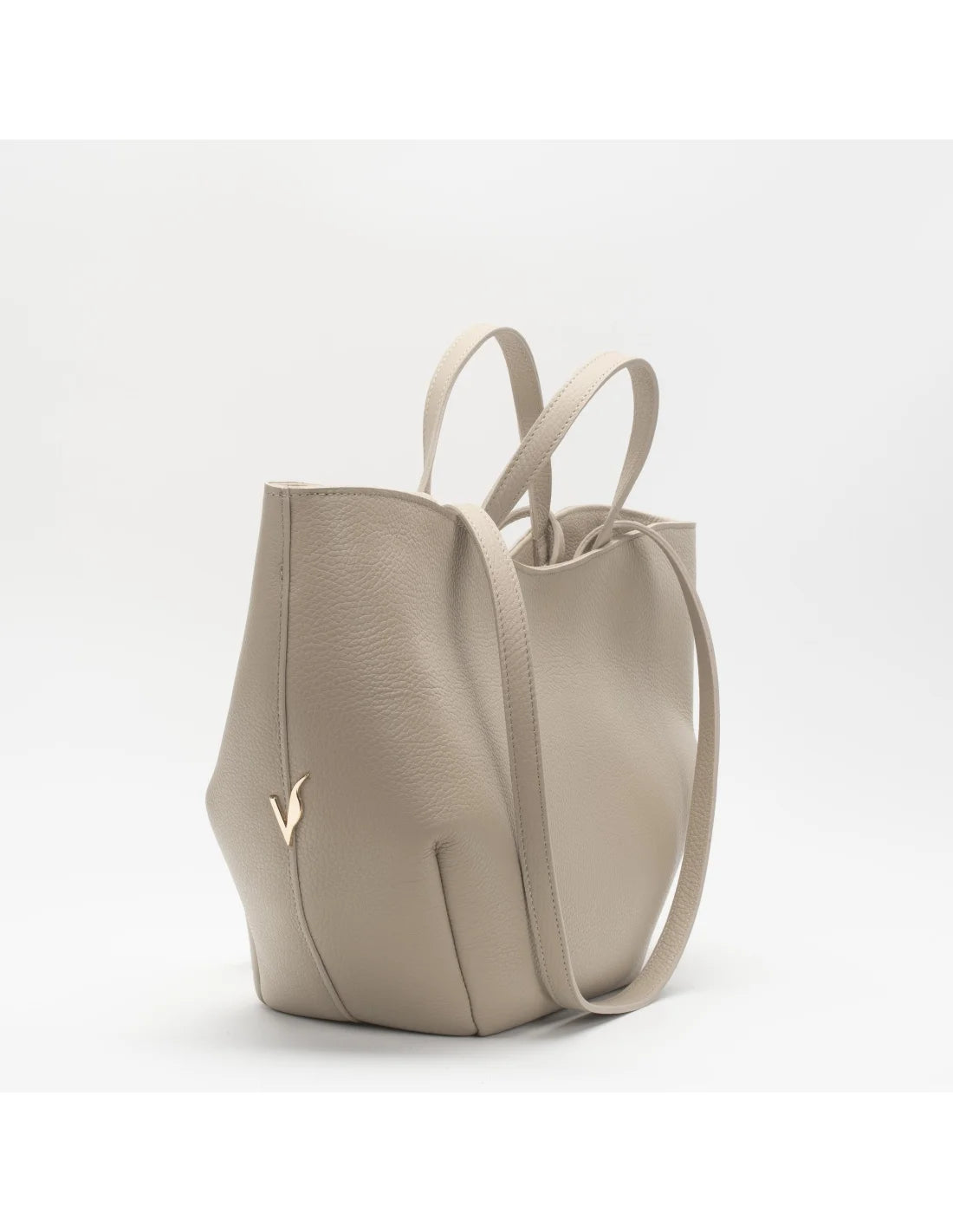 Geanta din piele naturala pentru dama KATERINA crem