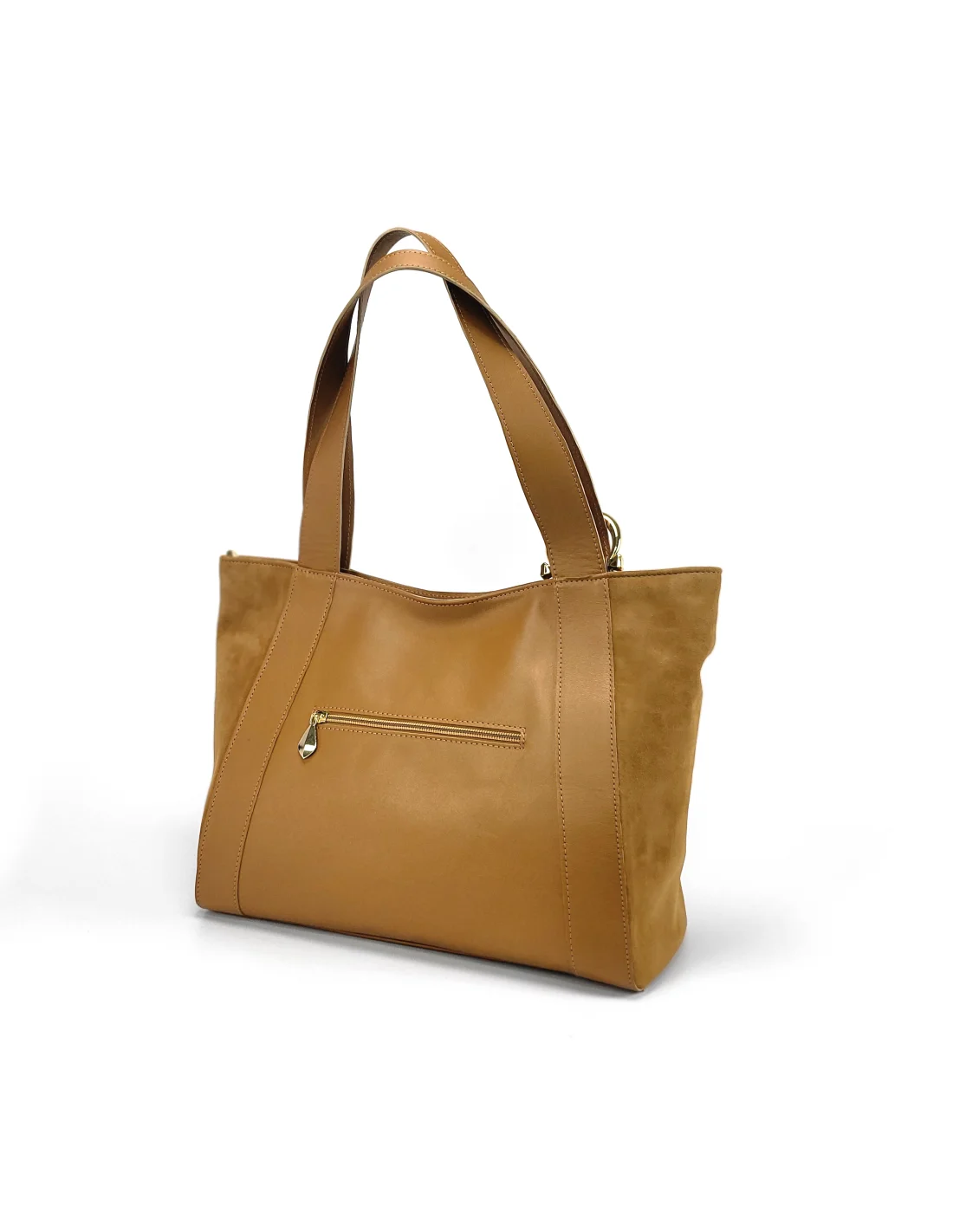 Geanta din piele naturala pentru dama ZARITA camel