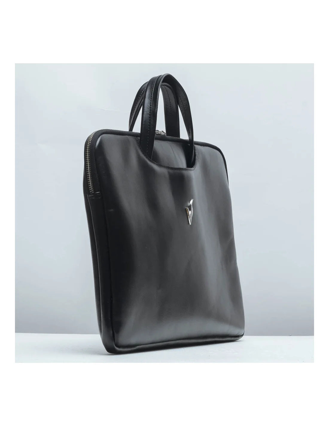 Geanta de laptop pentru femei , servieta, din piele naturala, negru