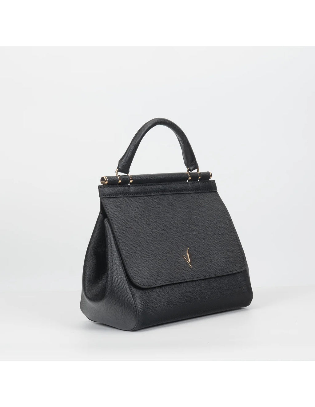 Geanta din piele naturala pentru dama, DOLCE, negru