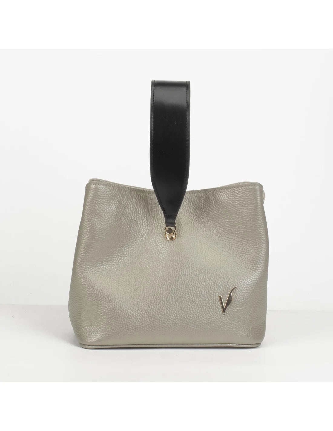 Geanta din piele naturala pentru dama MEDEEA, auriu delicat