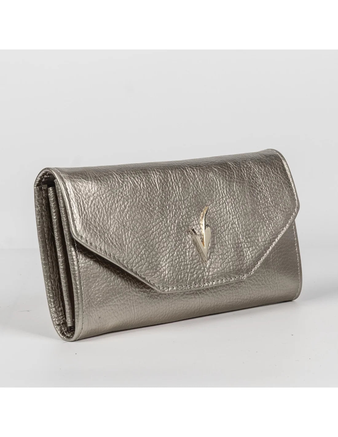 Portofel din piele naturala, auriu