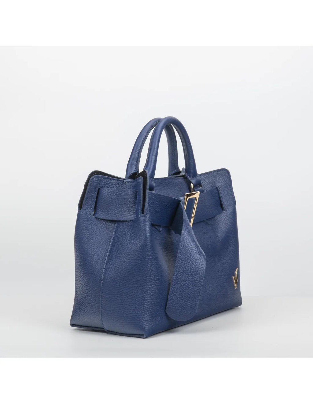 Geanta din piele naturala, pentru dama, TAISA, bleumarin