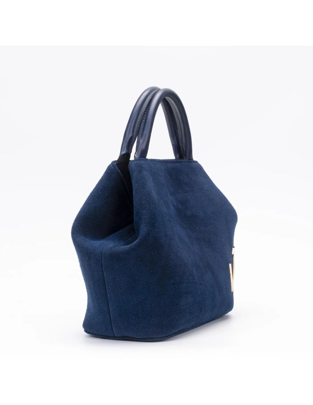 Geanta din piele naturala pentru dama CHIRALINA bleumarin