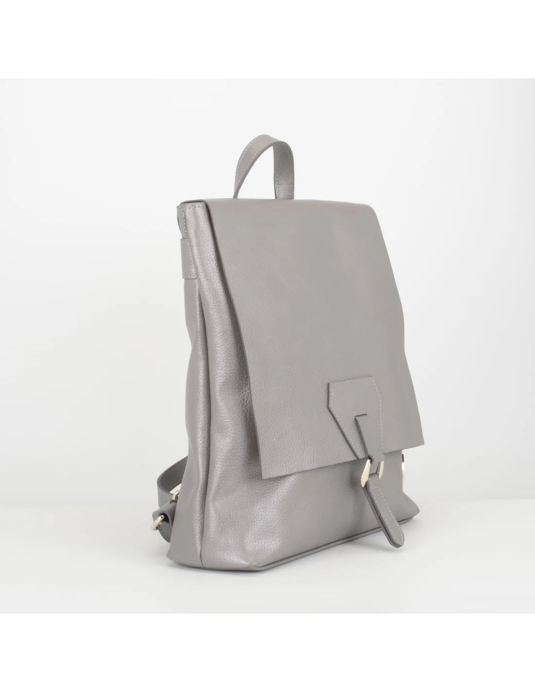 Rucsac din piele naturala pentru dama ATHENA nisip sidefat