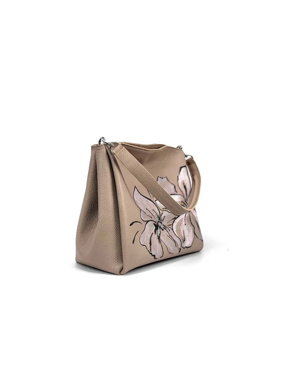 Geanta din piele naturala pentru dama BERTA nude