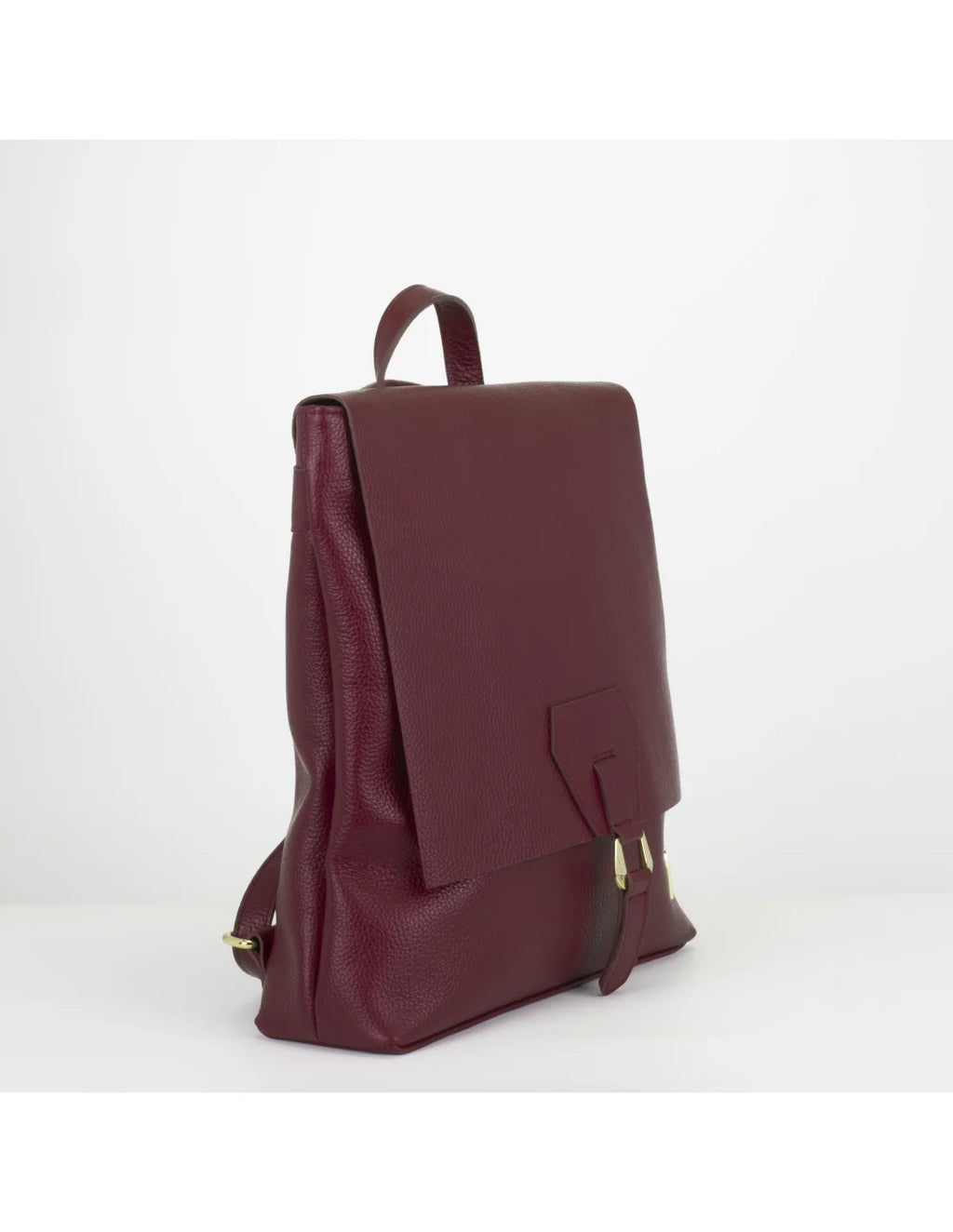 Rucsac din piele naturala pentru dama ATHENA cireasa coapta