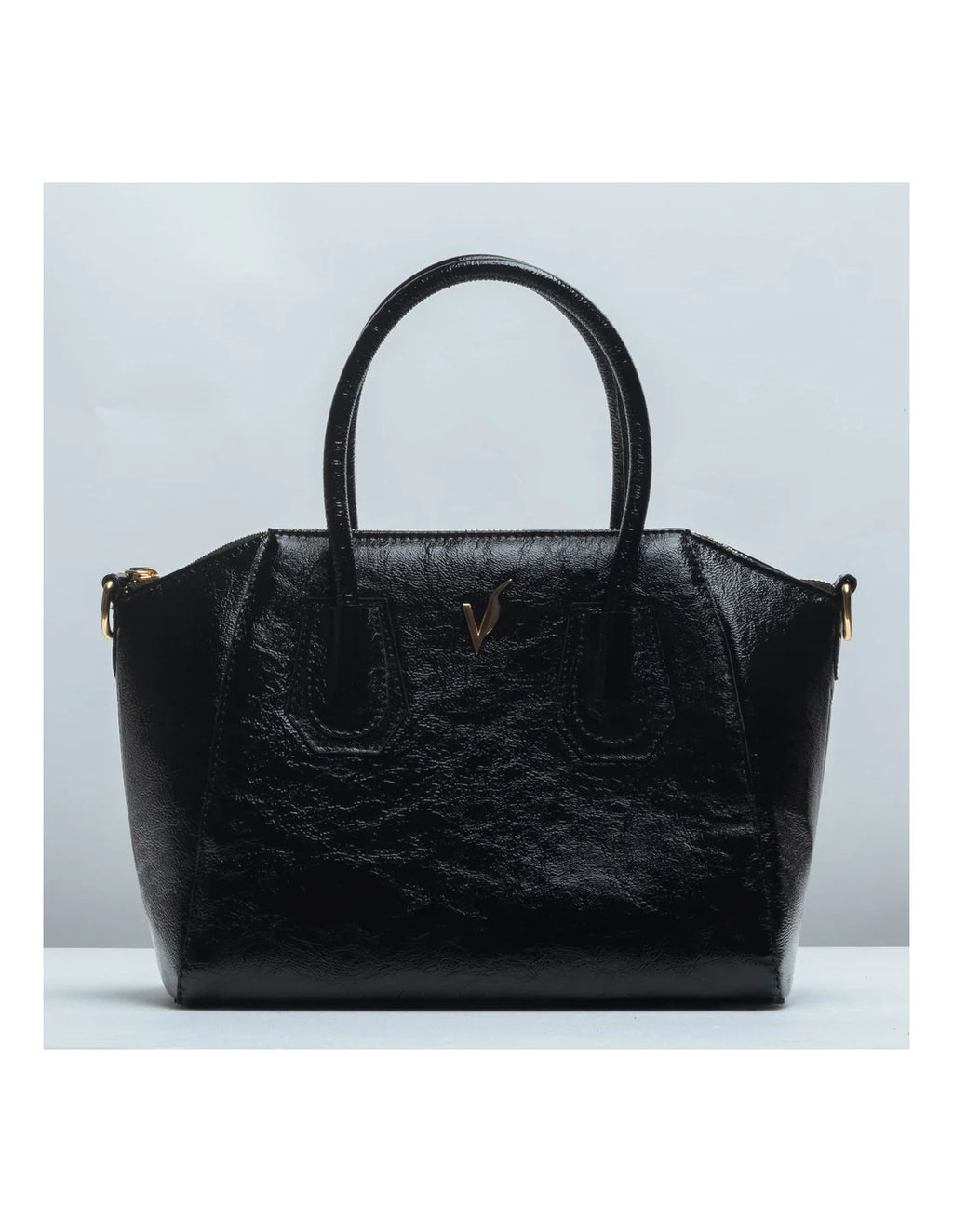 Geanta tote din piele naturala, IOANA, negru