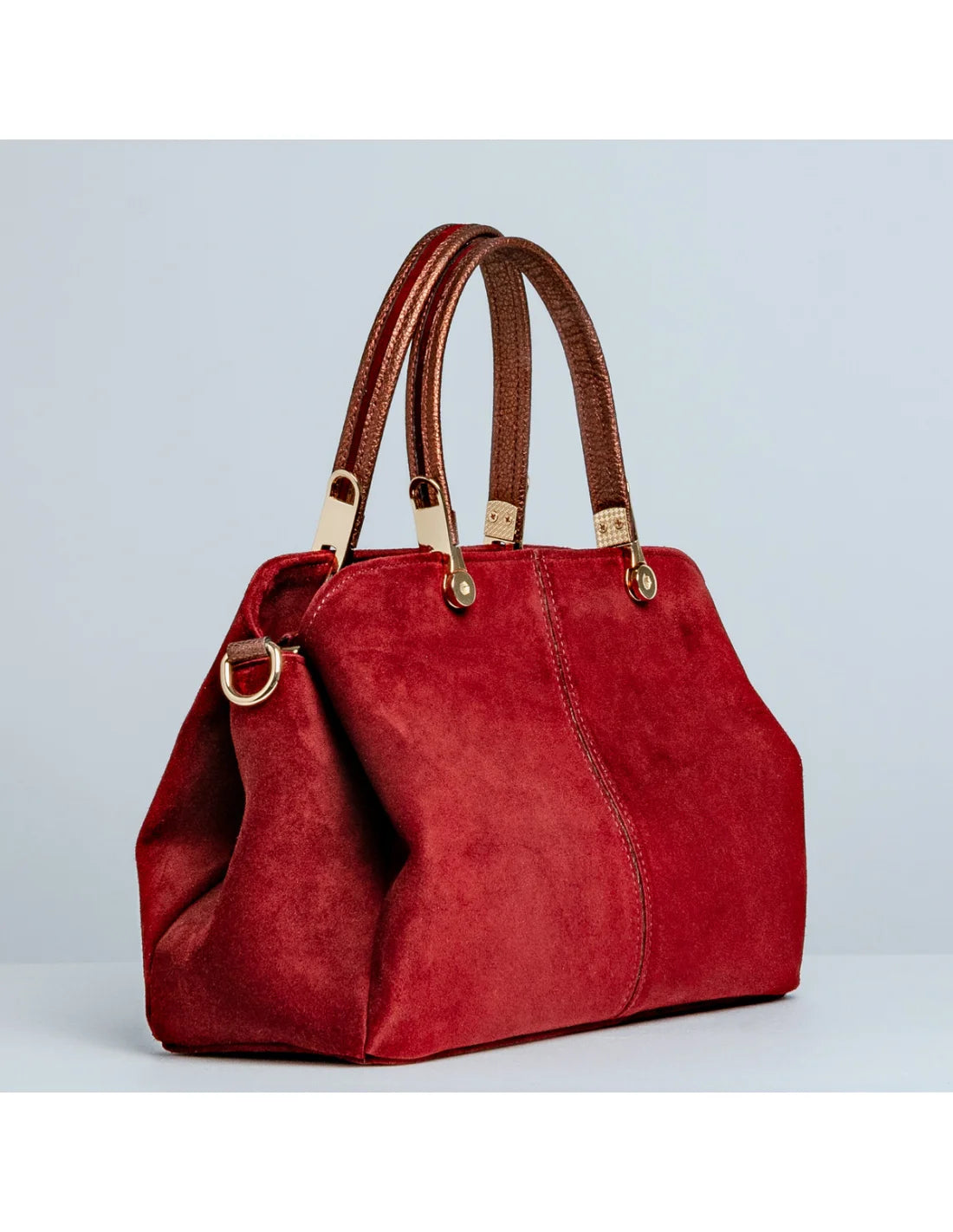 Geanta din piele naturala pentru dama IRINA rosu