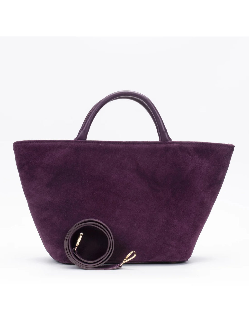 Geanta din piele naturala pentru dama CHIRALINA mov