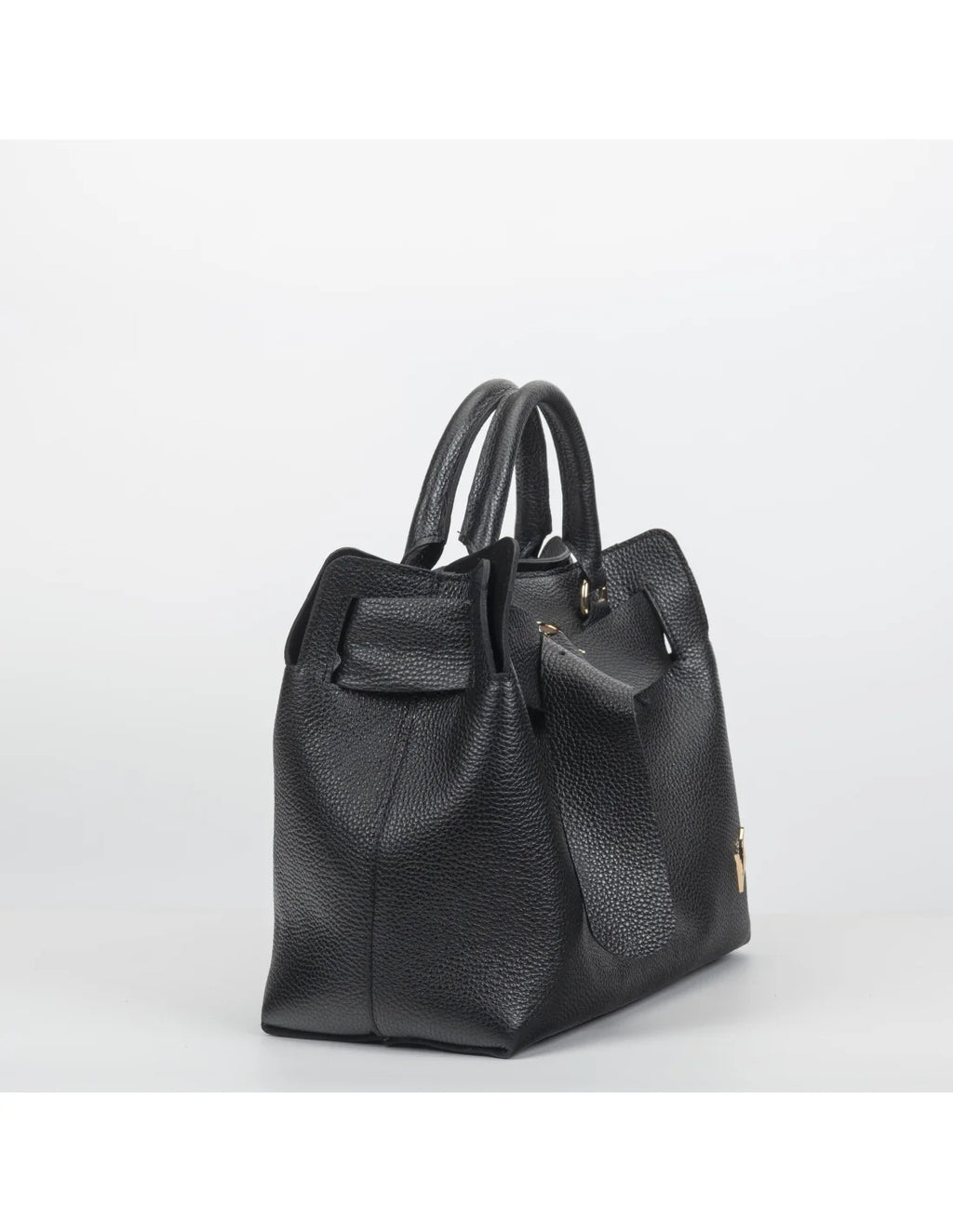 Geanta din piele naturala, pentru dama, TAISA, negru