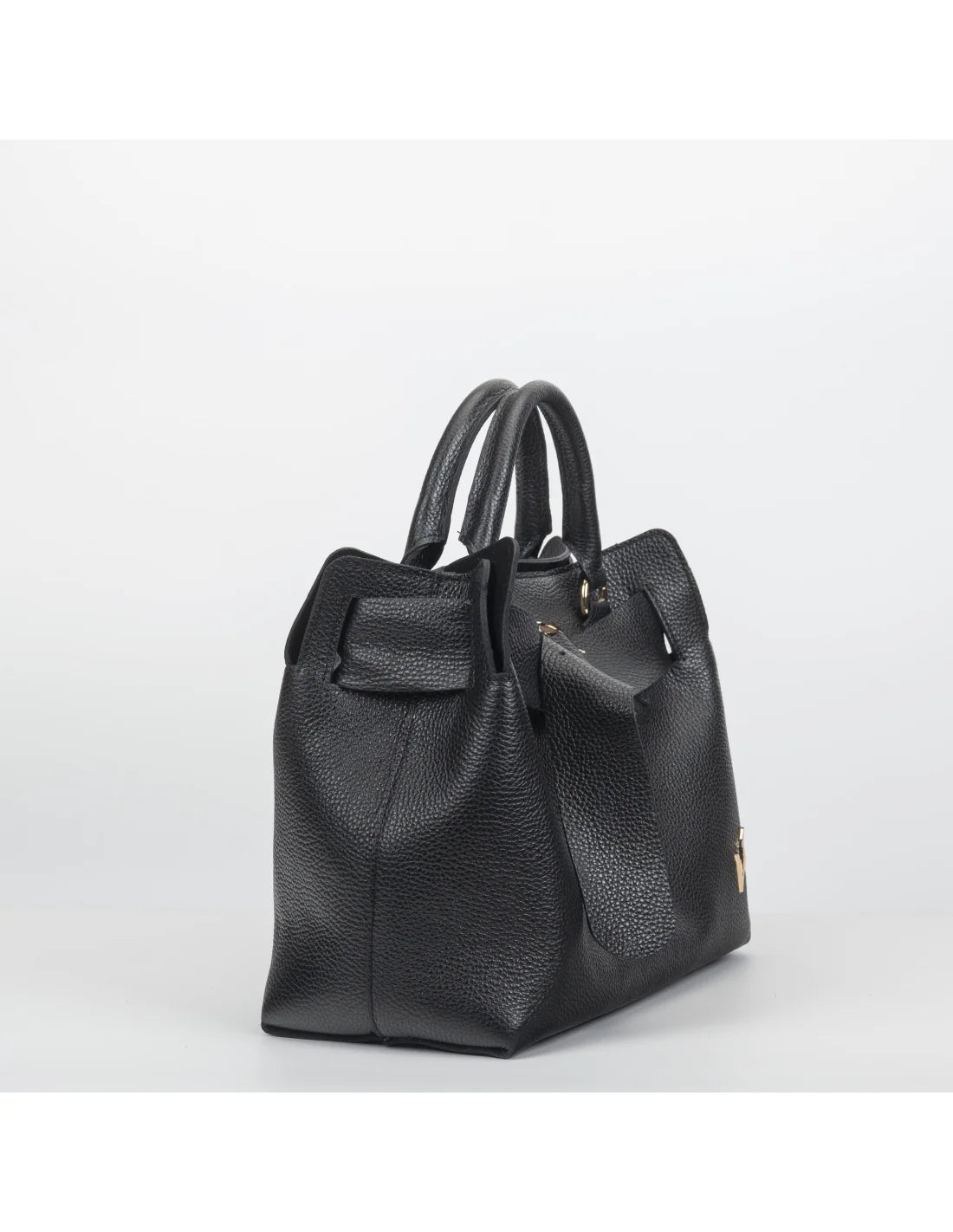 Geanta din piele naturala, pentru dama, TAISA, negru