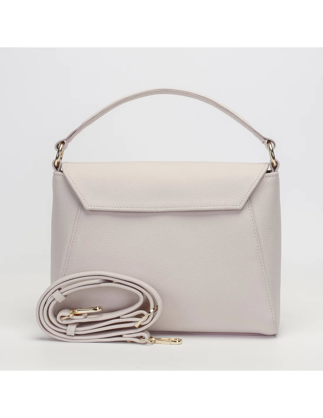 Geanta din piele naturala pentru dama ADA nude roze