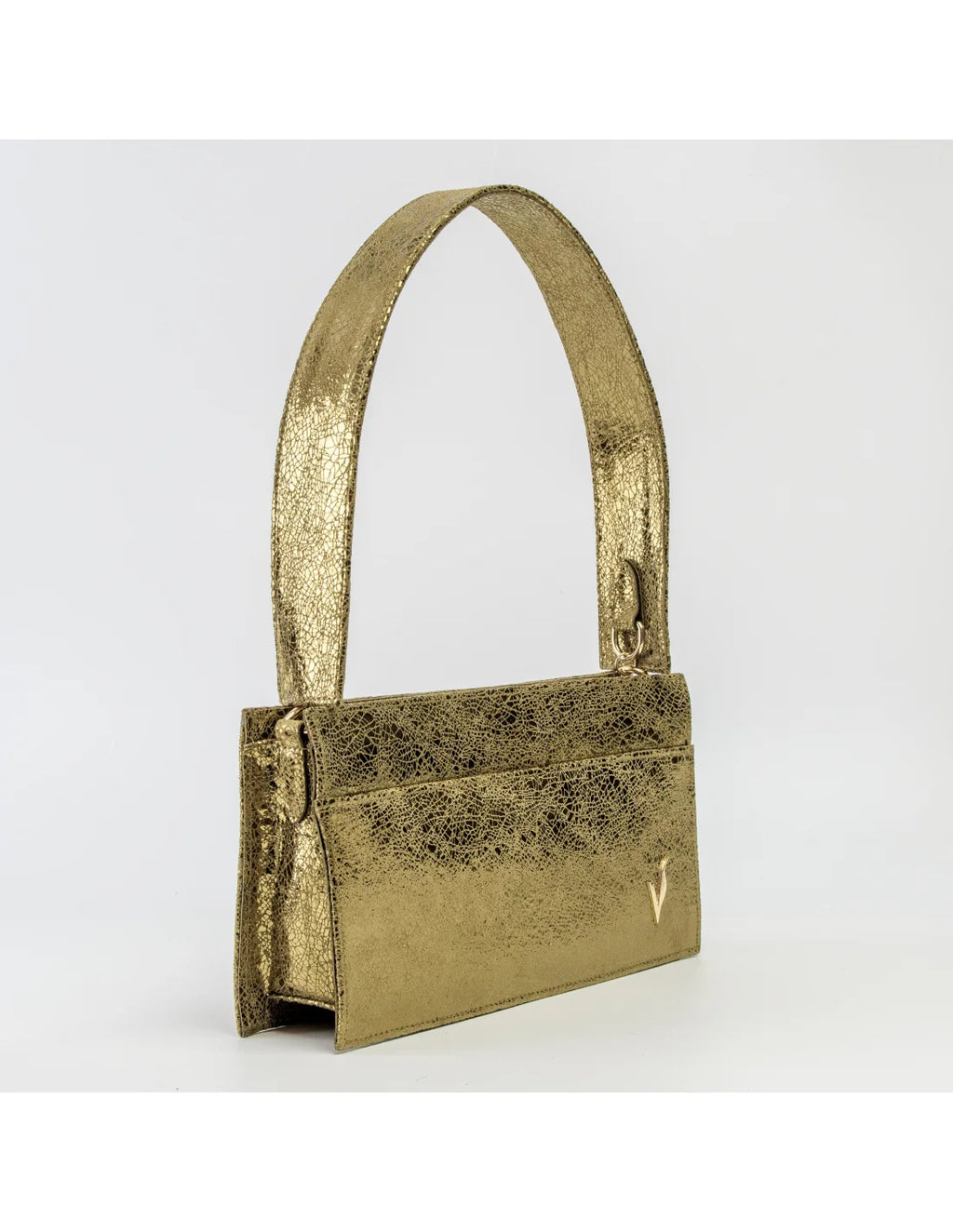 Geanta din piele naturala pentru dama AYUMI, auriu