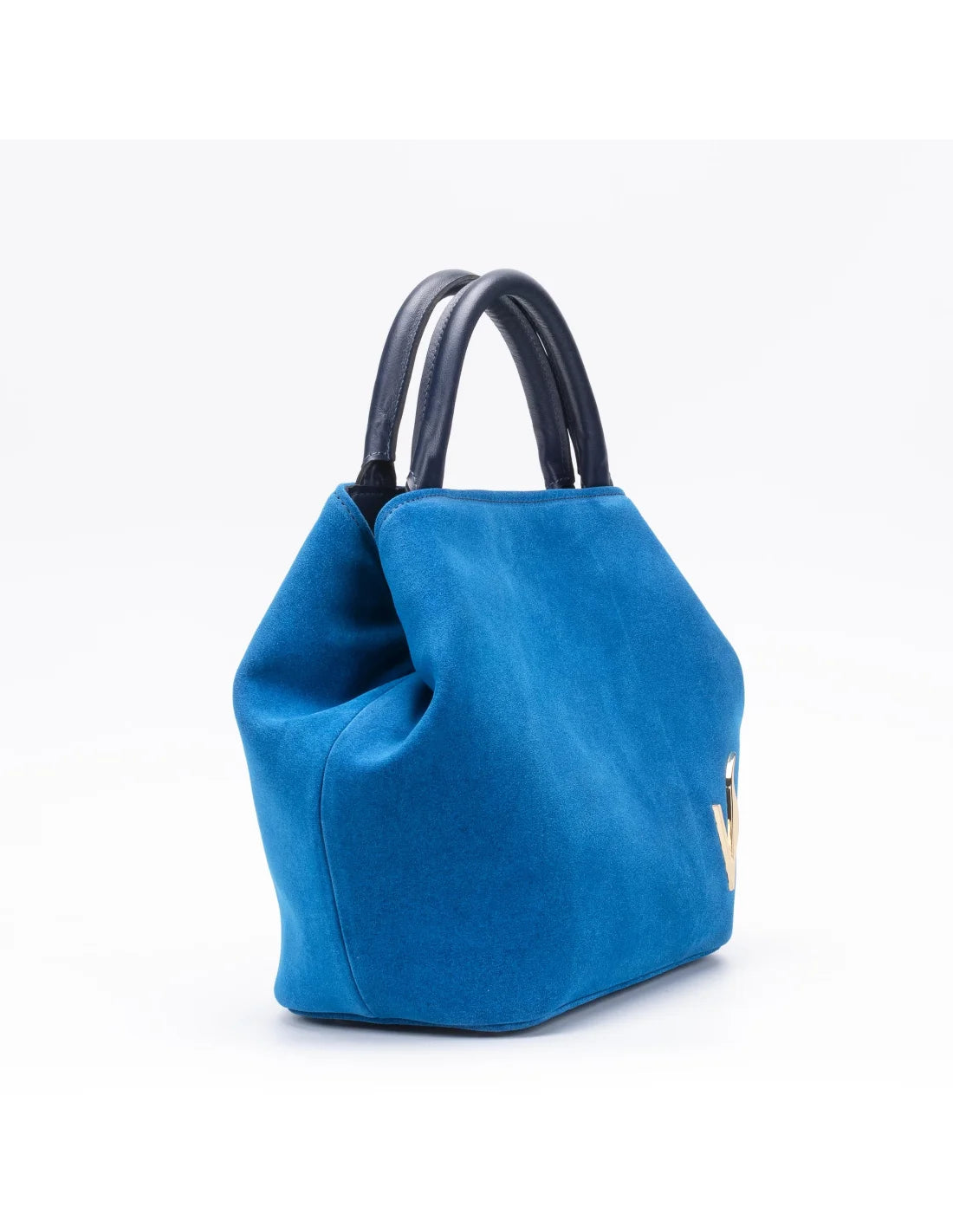 Geanta din piele naturala pentru dama CHIRALINA turcoaz