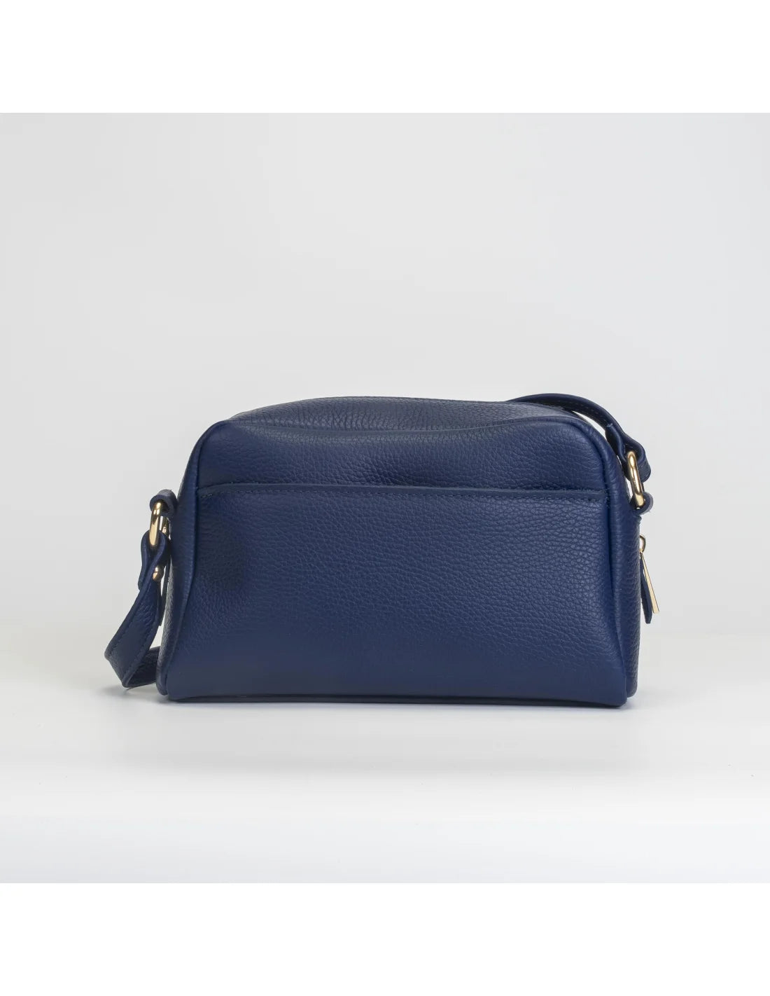 Geanta crossbody din piele naturala, ANDRA, bleumarin