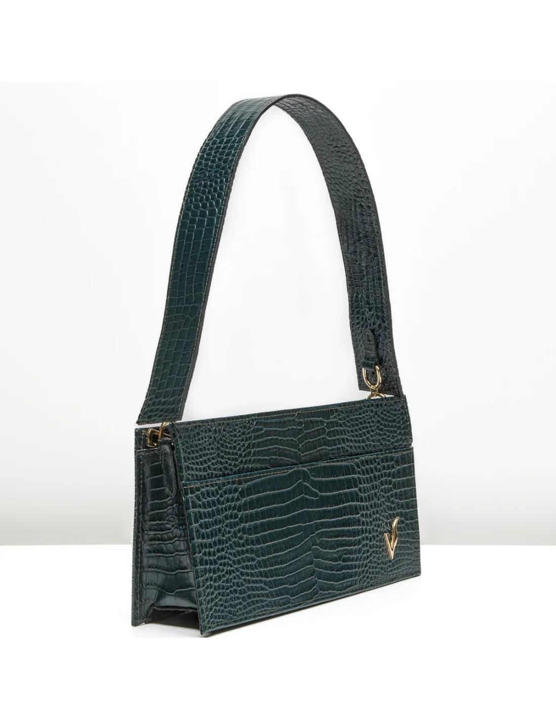 Geanta din piele naturala pentru dama AYUMI, verde