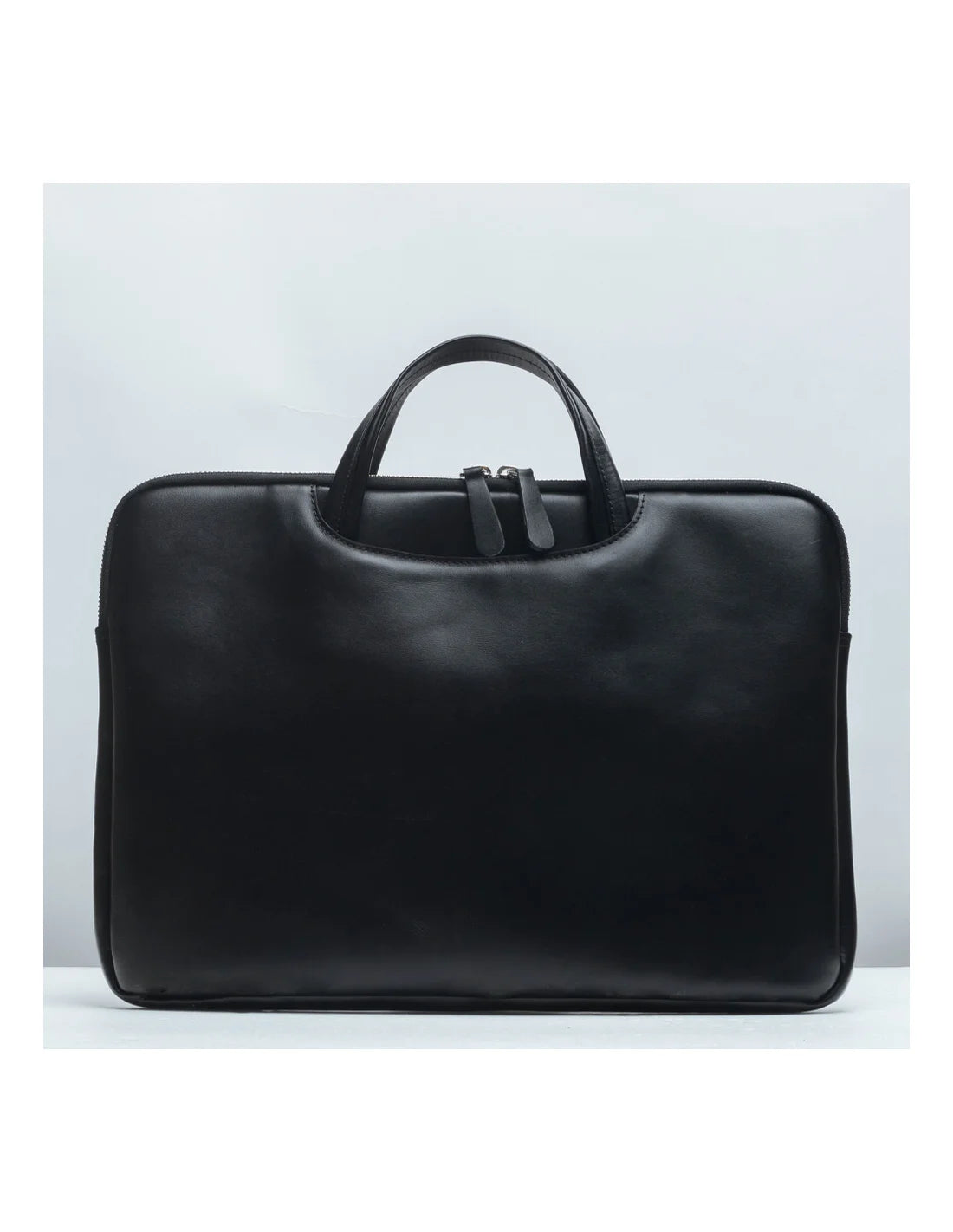 Geanta de laptop pentru femei , servieta, din piele naturala, negru