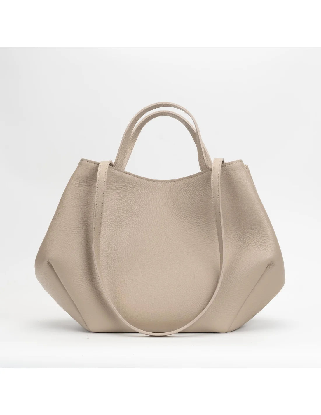 Geanta din piele naturala pentru dama KATERINA crem