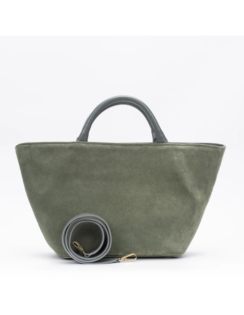 Geanta din piele naturala pentru dama CHIRALINA verde dafin