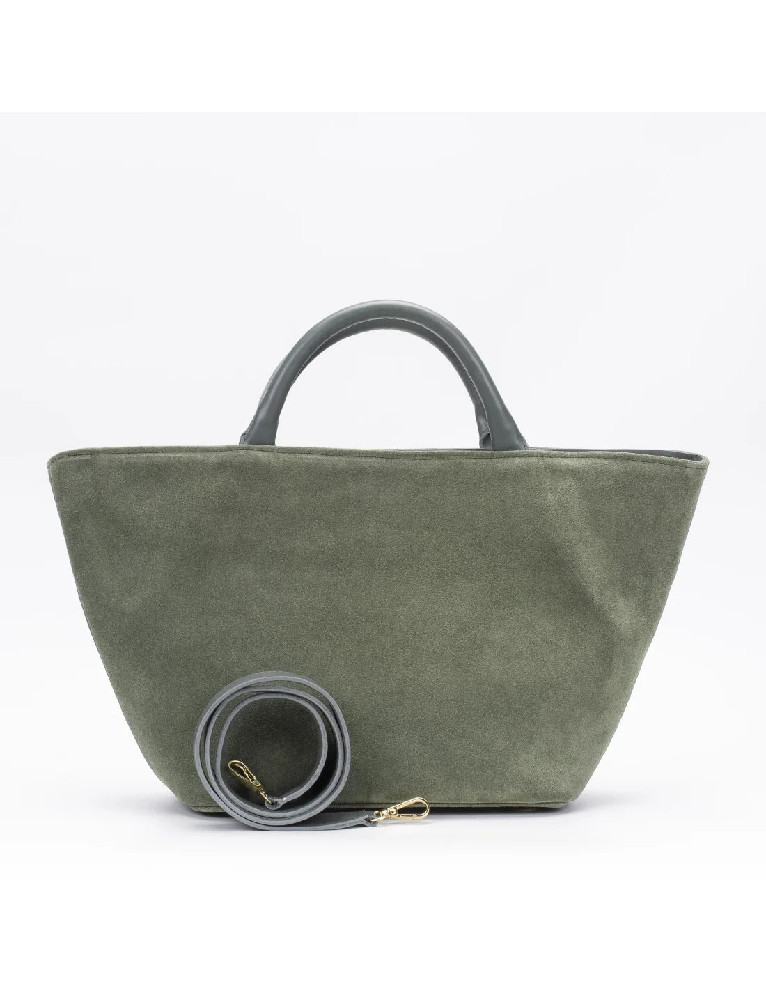 Geanta din piele naturala pentru dama CHIRALINA verde dafin